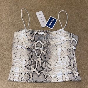 Marshall’s snake skin crop top - brand new